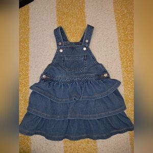 Play by Little Sleepies brand girls size 18-24 mnths Bamboo blend overall dress